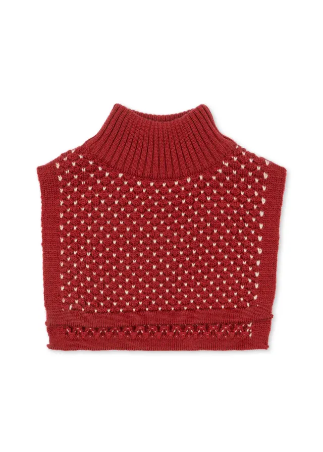Konges Sløjd Strawberry nekwarmer true red merinowol